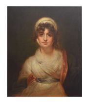 Attributed to Dorofield Hardy, (1882-1910), after Sir Thomas Lawrence - Portrait of Sarah Siddons