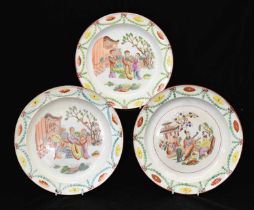 Three early 19th century Davenport plates