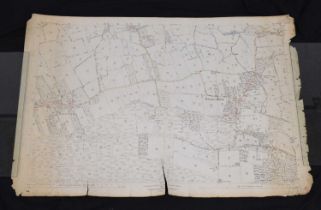 Large quantity of approximately 150 early to mid 20th century ordnance survey maps of Somerset