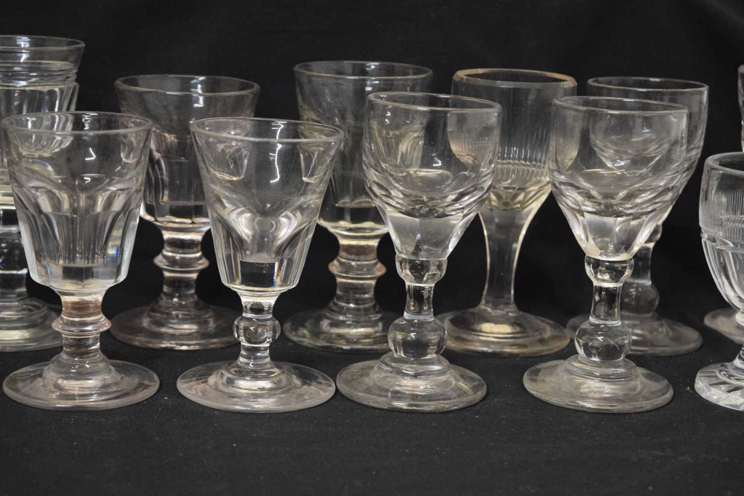 Collection of twenty-two mainly 19th century drinking glasses - Image 4 of 6