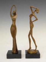 Bernard Kim (b.1942, Korean/American) - Pair of bronze sculptures
