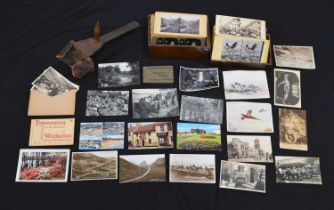 Collection of stereo cards and postcards