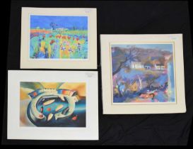 Collection of signed limited edition prints, Godfrey Tonks - 'Windmill Mallorca', etc