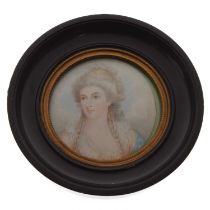 19th century portrait miniature after Sir Joshua Reynolds