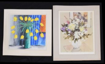 Collection of signed limited edition prints - Still life of flowers