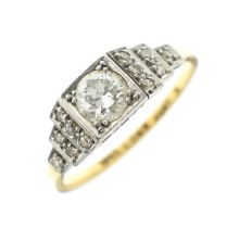 Art Deco era diamond ring