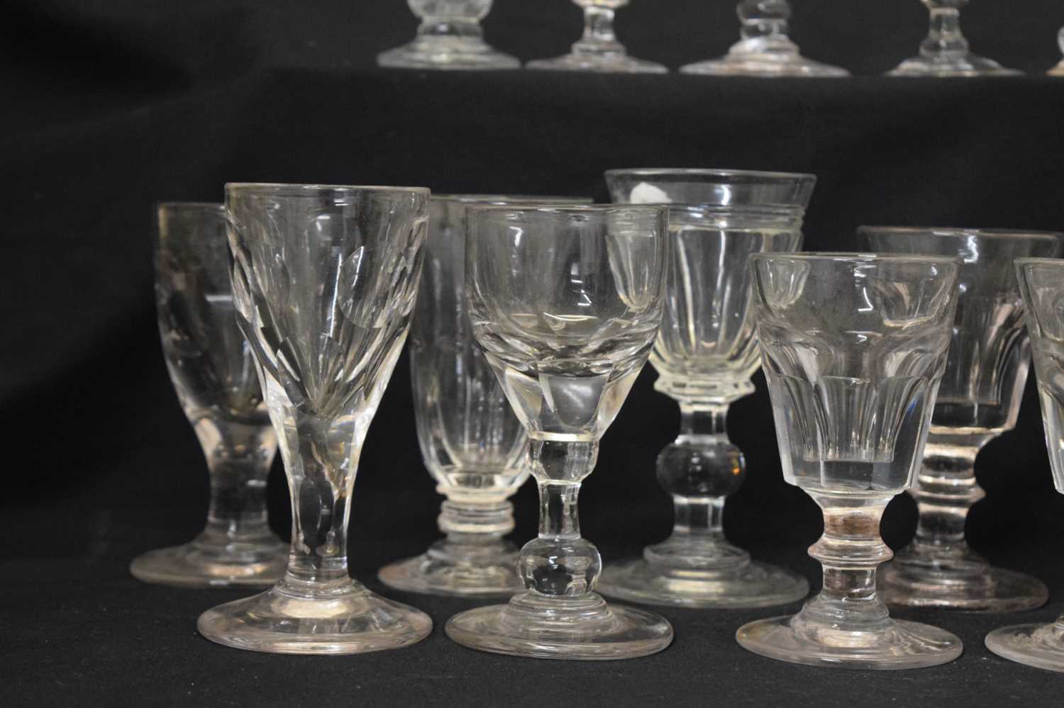 Collection of twenty-two mainly 19th century drinking glasses - Image 3 of 6