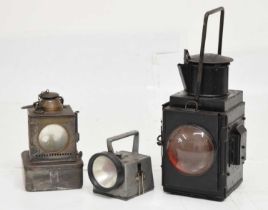 LNER 'Welch Patent' railway lamp, BR touch and lamp