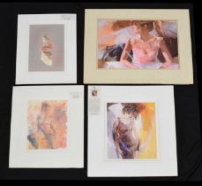 Collection of signed limited edition prints - female form studies