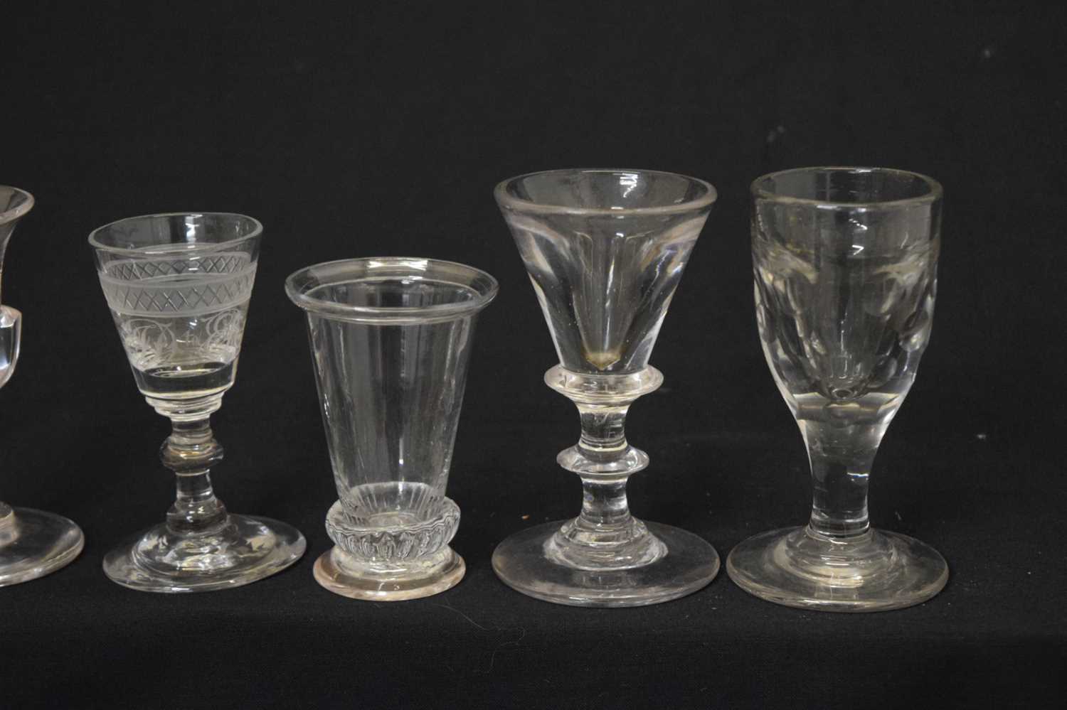 Collection of twenty-two mainly 19th century drinking glasses - Image 5 of 6