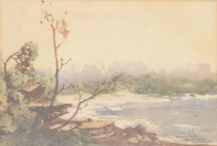 Matthew James MacNally (Australian 1874-1943) - Watercolour - 'Morning Mists from the Esplanade, Cro