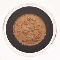 George V gold sovereign, 1911