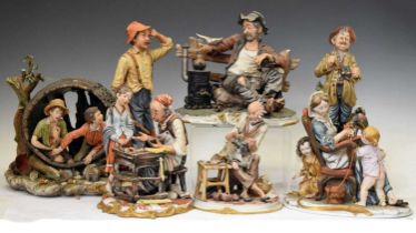 Assorted Capodimonte figures