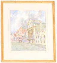 John Stops R.W.A. (1925-2002) - Watercolour 'Bristol Old Vic, King Street'