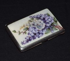 Early 20th century enamel cheroot case