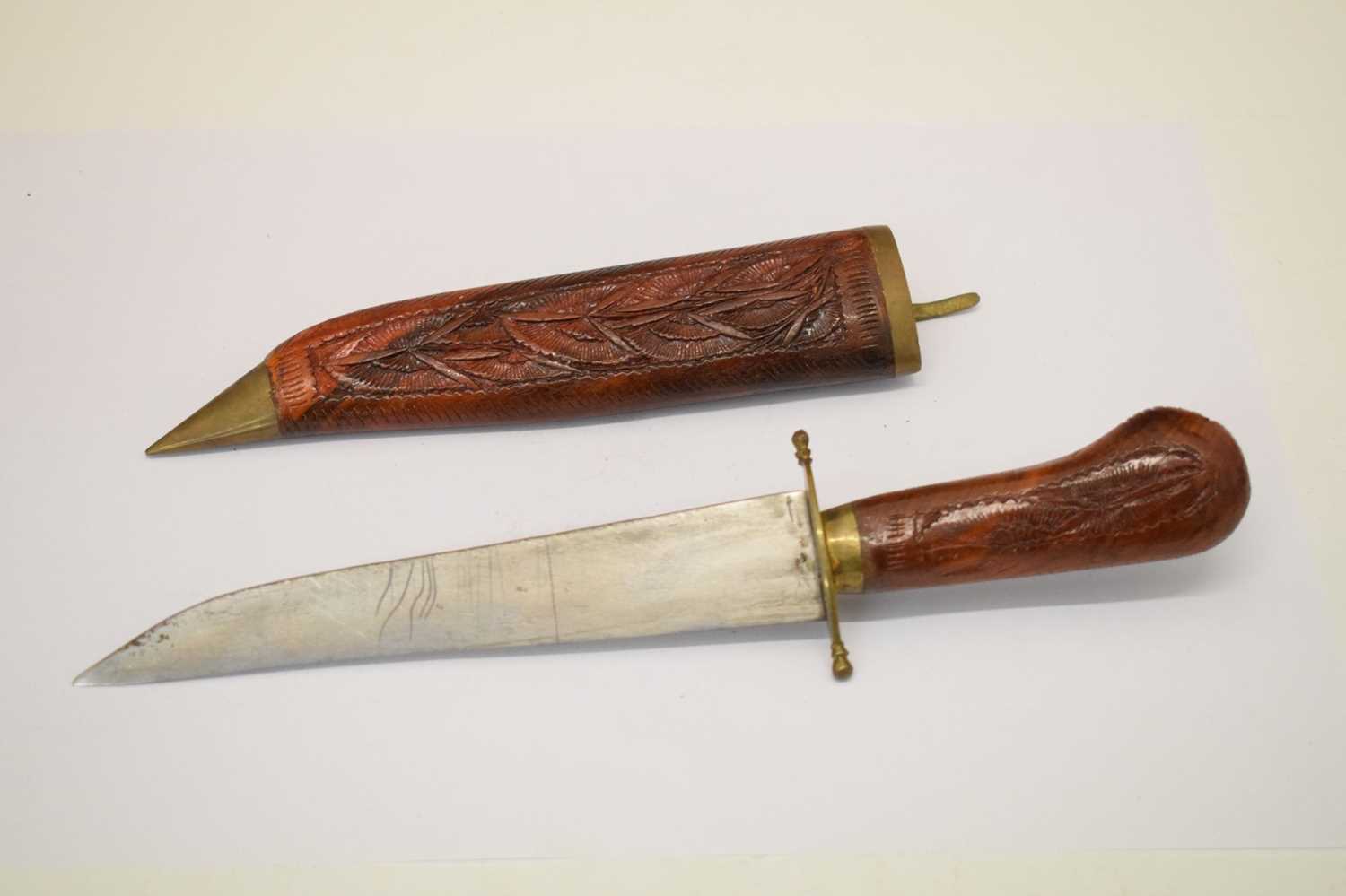 Indian Kukri knife and a modern dagger - Image 8 of 8