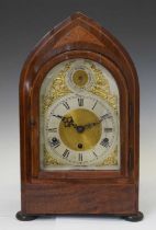 Early 20th century German inlaid bracket clock