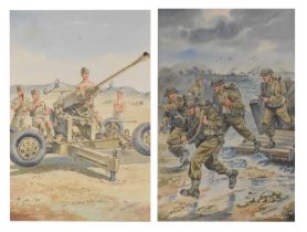 Charles Stadden (1919-2002) - Pair of World War II watercolours