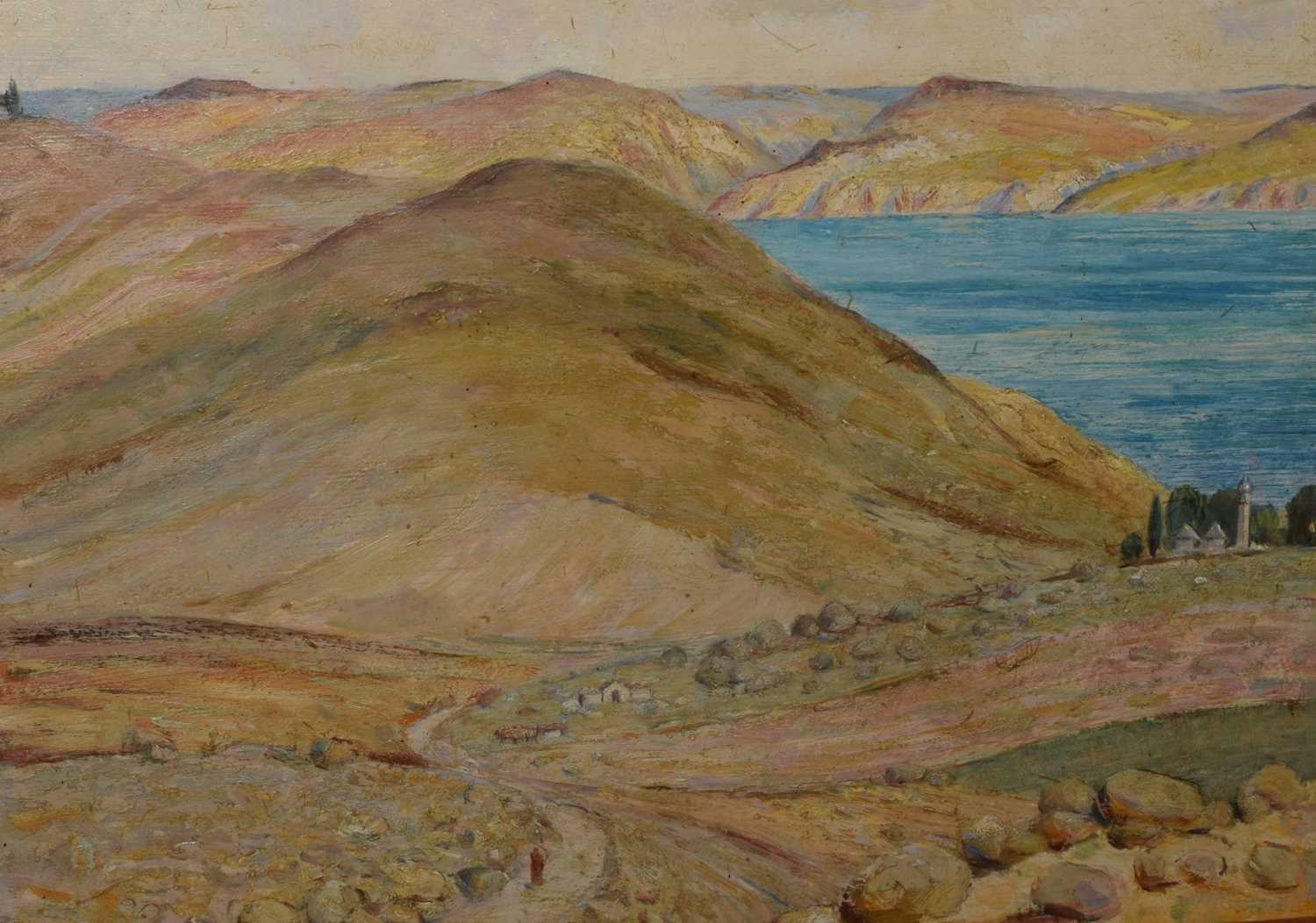 Beatrice E. Lithiby - Oil on board - Coastal landscape - Image 2 of 10