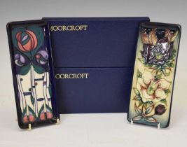 Moorcroft Pottery - Charles Rennie Macintosh and Hellebore pattern pin dishes