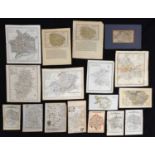 Collection of approximately twenty unframed maps, road-maps, etc