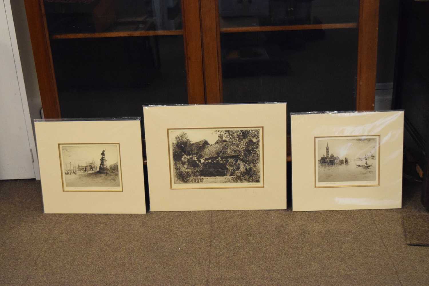 W.H. Sweet - Two engravings of continental scenes, after John Shapland - Image 8 of 9