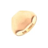 14ct gold signet ring