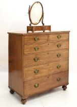 Late George III mahogany chest of drawers