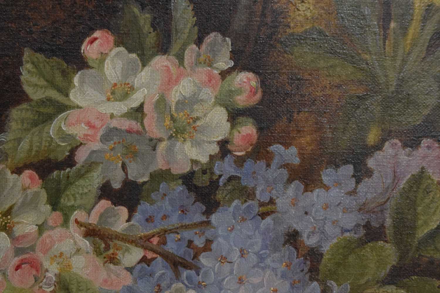 Manner of Vincent Clare (1855-1930) - Oil on canvas - Still life of flowers - Image 3 of 6