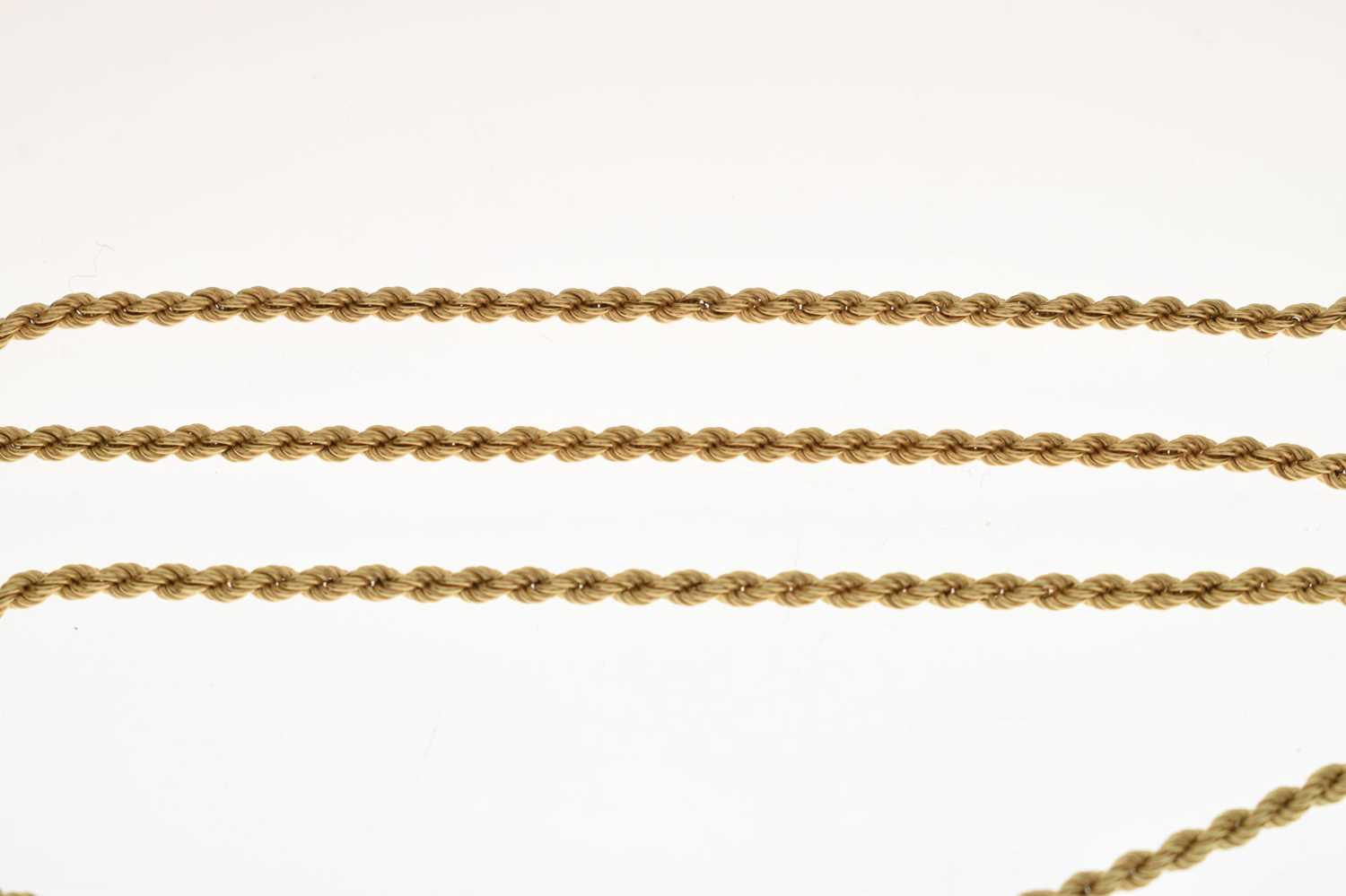 18ct gold rope link necklace - Image 5 of 5