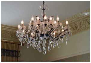 Pair of eighteen-branch chandeliers