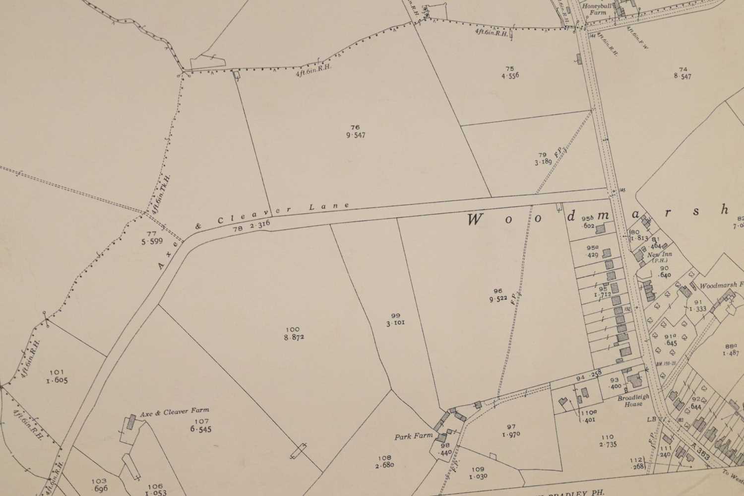 Quantity of approximately 25 early to mid 20th century ordnance survey maps - Image 6 of 7