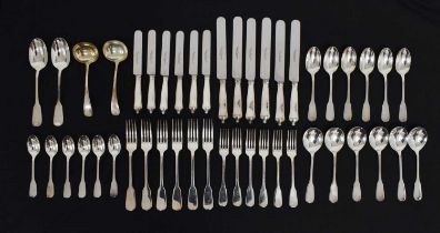 Six person set of stainless steel cutlery