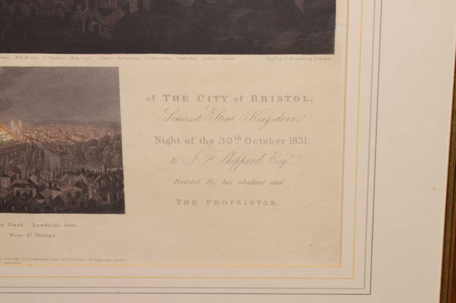 Bristol Riots interest - Three 19th century coloured engravings - Image 3 of 12