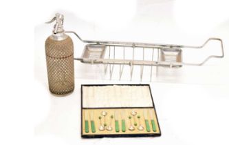 Art Deco chrome bath caddy