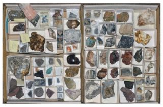 Approximately seventy geology specimens of rocks, crystals, etc