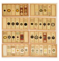 Collection of approx 130 microscope slides