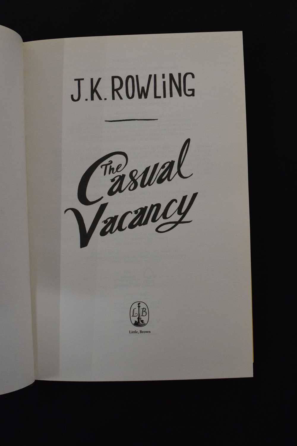 Rowling, J. K. - 'The Casual Vacancy' - First Edition, etc - Image 13 of 15