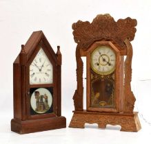 Late 19th Century American 'steeple' mantel clock