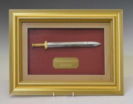 Framed miniature Wilkinson Sword - The Sword of King Arthur 'Excalibur'