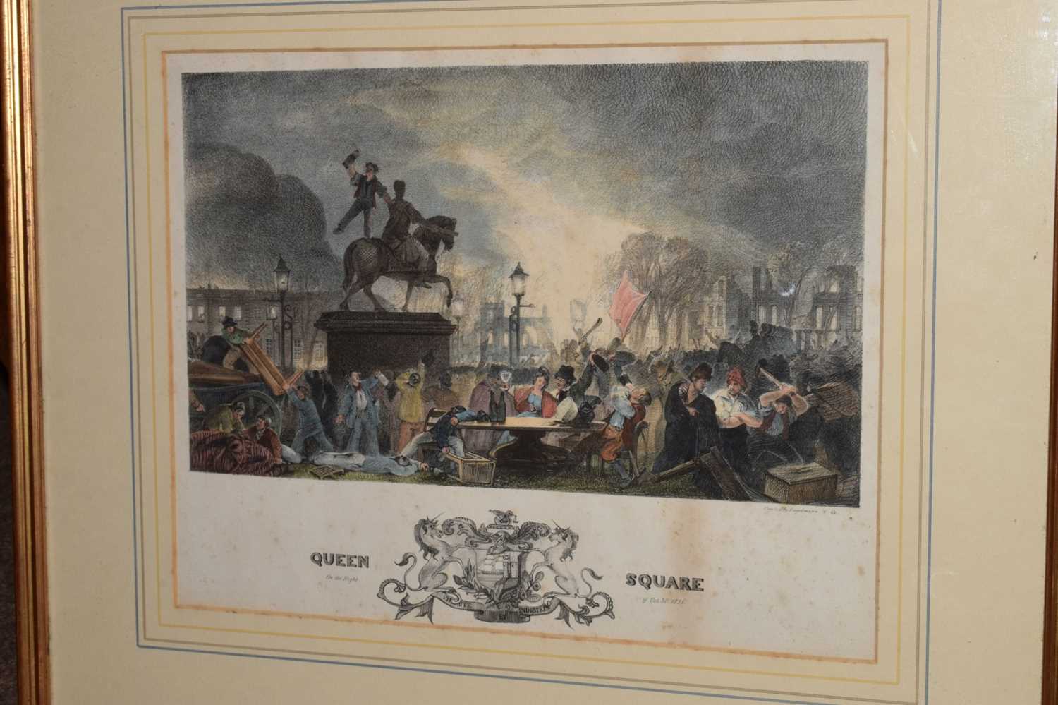 Bristol Riots interest - Three 19th century coloured engravings - Image 8 of 12