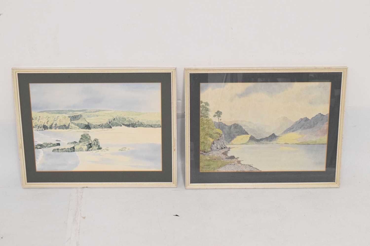 20th century English School watercolours - Cornish beach and Scottish loch - Image 8 of 9