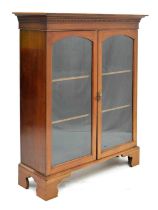 Early 20th century bookcase with two glazed doors