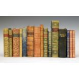 Collection of fifteen late nineteenth and early twentieth century leather-bound books