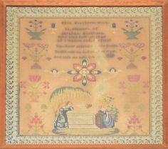 Victorian needlework sampler