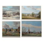 Michael Barnfather (b. 1934) - Set of four signed prints representing the Seasons