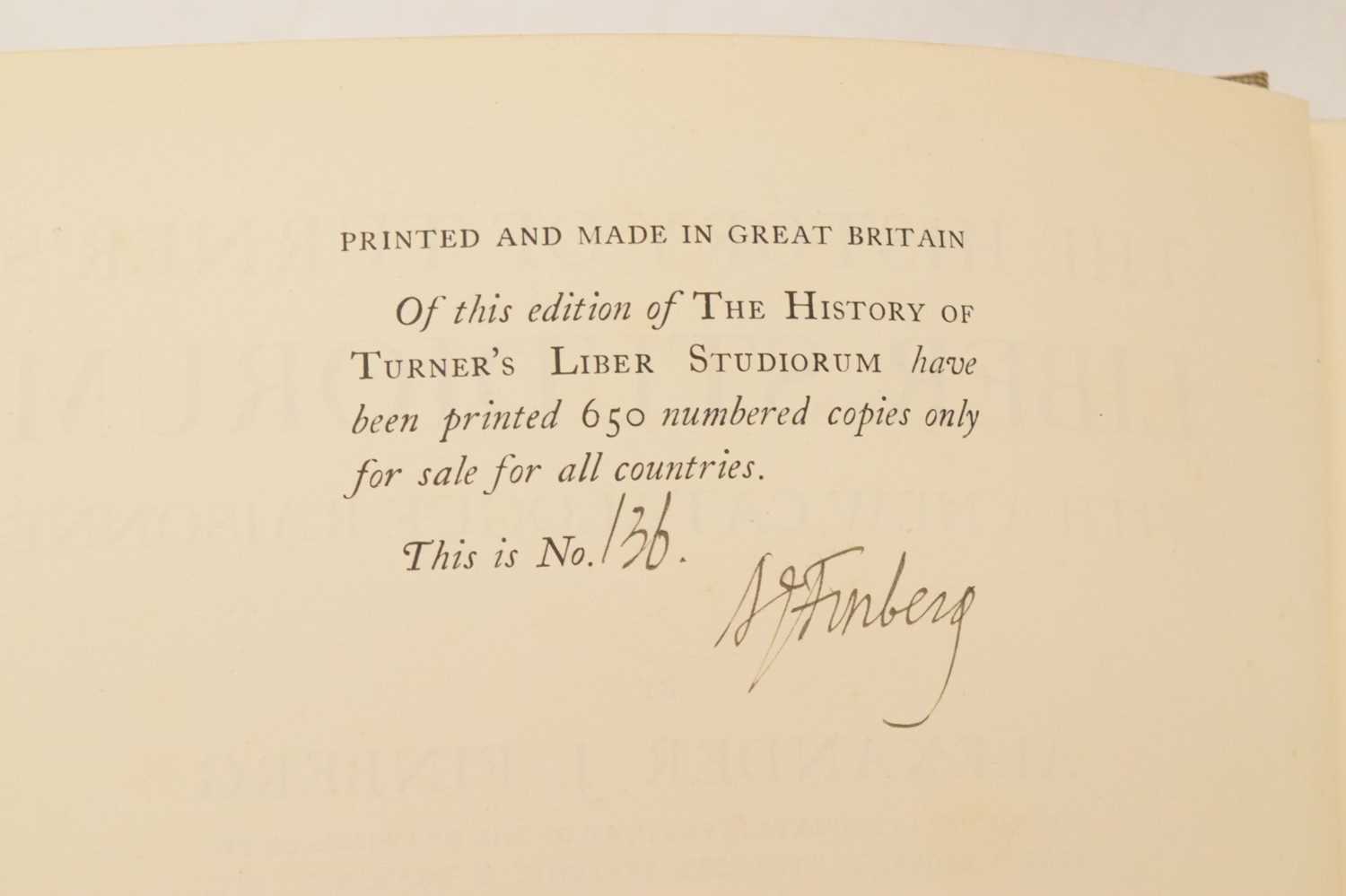 Signed limited edition of 'The History of Turner's Liber Studiorum', and other art reference books - Image 8 of 12