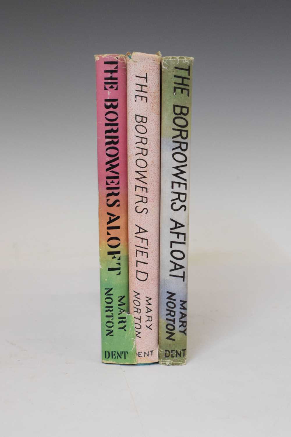 Norton, Mary - The Borrowers 'Aloft', 'Afloat', and 'Afield' - first editions with dust wrappers - Image 3 of 12