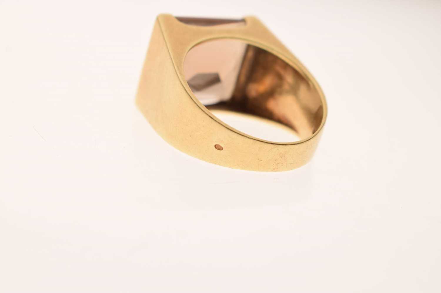 Modernist design ring set smoky quartz - Image 4 of 8