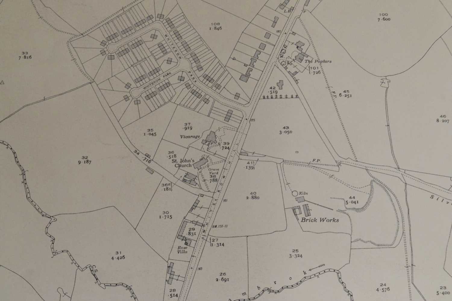 Quantity of approximately 25 early to mid 20th century ordnance survey maps - Image 4 of 7